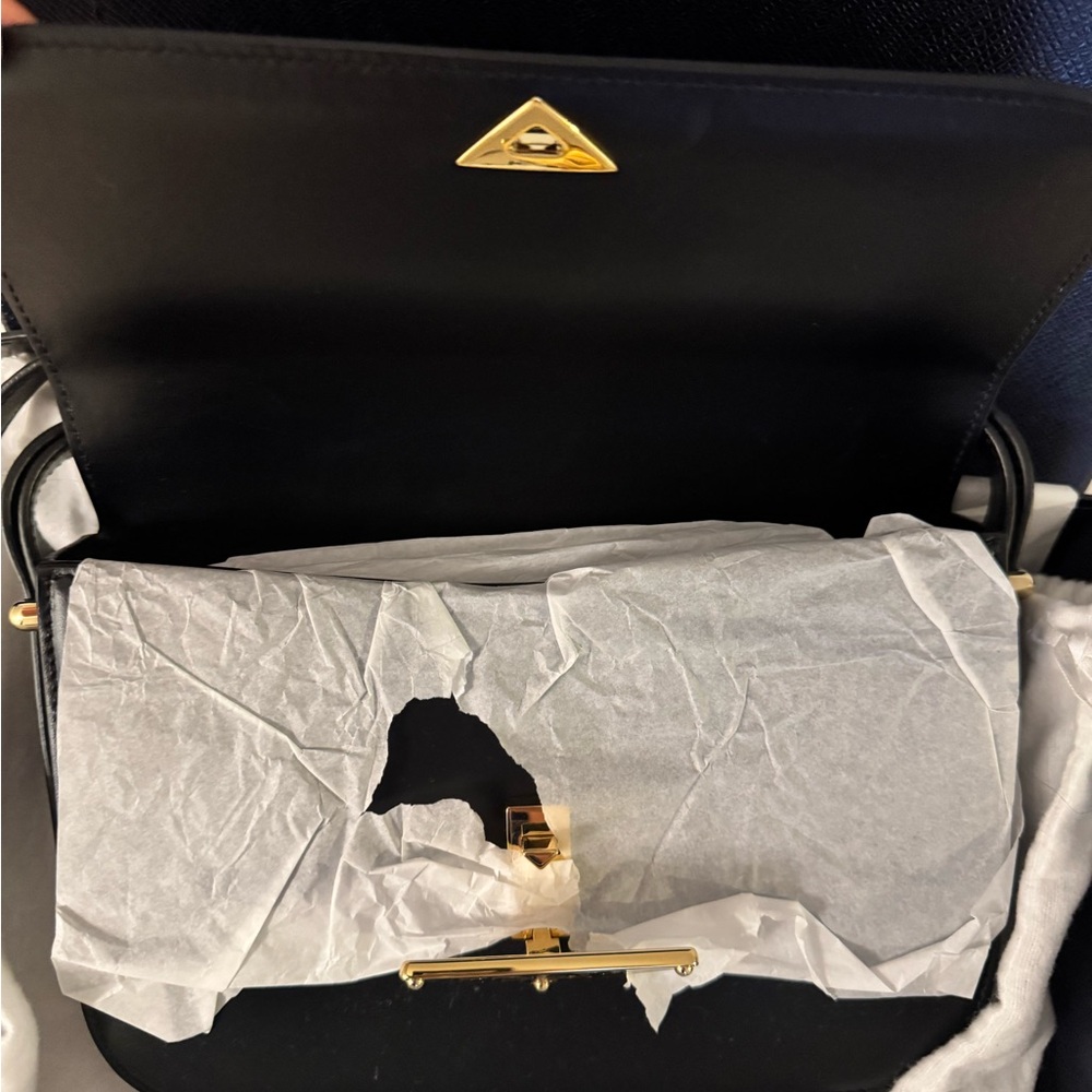 Prada Black Crossbody Bag with Leather Strap - Picture 2 of 4
